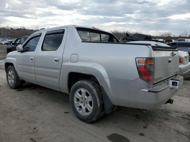 2HJYK16578H522391 - 2008 HONDA RIDGELINE RTL SILVER photo 2