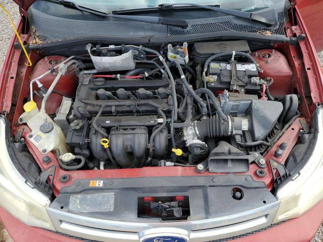 1FAHP3FN9BW203252 - 2011 FORD FOCUS SE RED photo 11