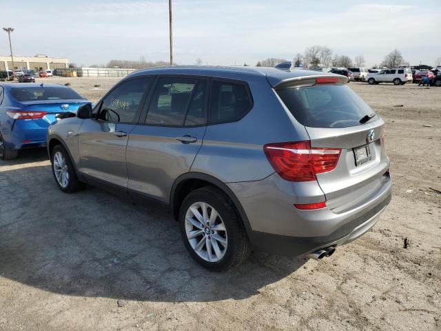 5UXWZ7C5XH0V84840 - 2017 BMW X3 SDRIVE28I GRAY photo 2