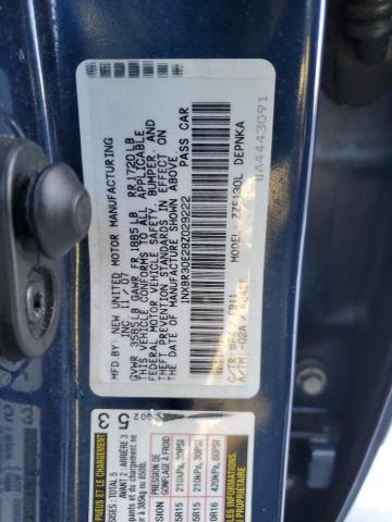 1NXBR30E28Z029222 - 2008 TOYOTA COROLLA CE BLUE photo 12