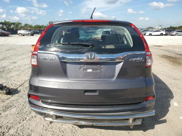 5J6RM4H38FL006082 - 2015 HONDA CR-V LX GRAY photo 6