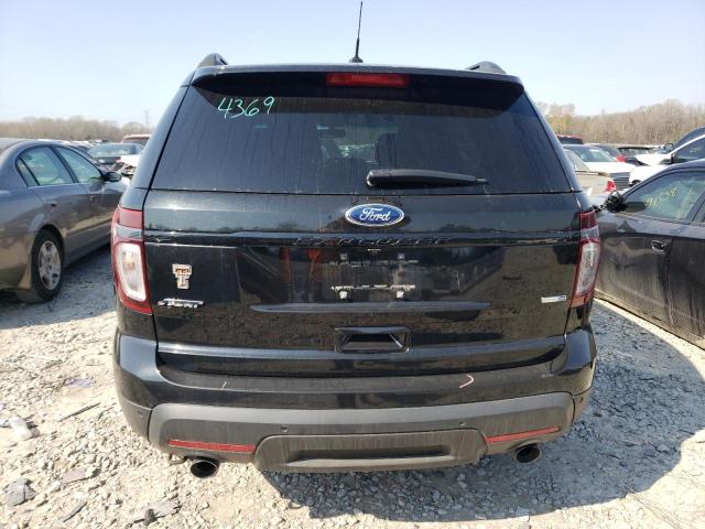 1FM5K8GT9DGC85854 - 2013 FORD EXPLORER SPORT BLACK photo 6