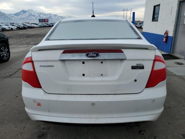 3FAHP0JA1AR268097 - 2010 FORD FUSION SEL WHITE photo 6