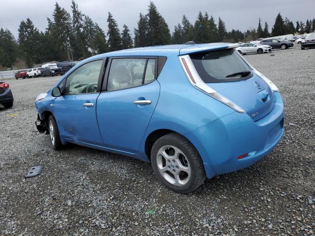 JN1AZ0CP4CT026867 - 2012 NISSAN LEAF SV BLUE photo 2