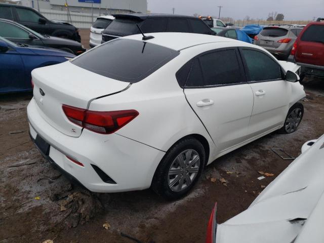 3KPA24AD5ME400544 - 2021 KIA RIO LX WHITE photo 3