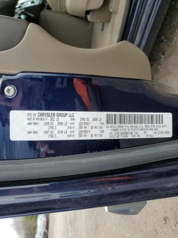 2C4RC1BG9DR647300 - 2013 CHRYSLER TOWN & COU TOURING ლურჯი ფოტო 14