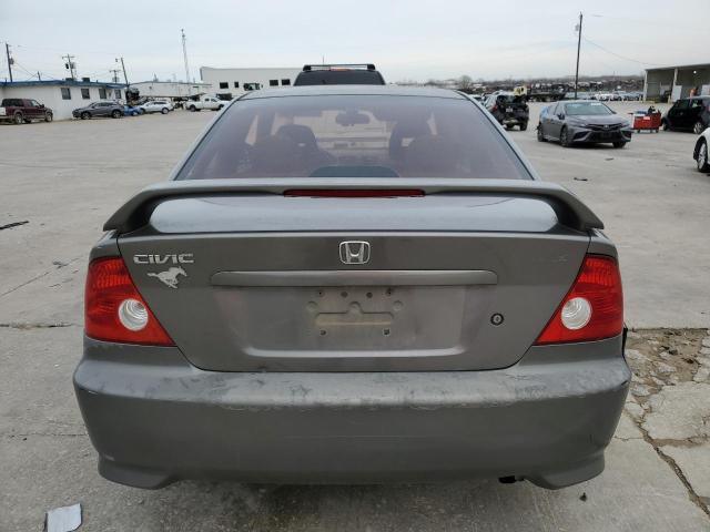 1HGEM22905L076262 - 2005 HONDA CIVIC EX GRAY photo 6