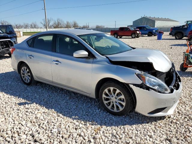 3N1AB7AP6KY306599 - 2019 NISSAN SENTRA S SILVER photo 4