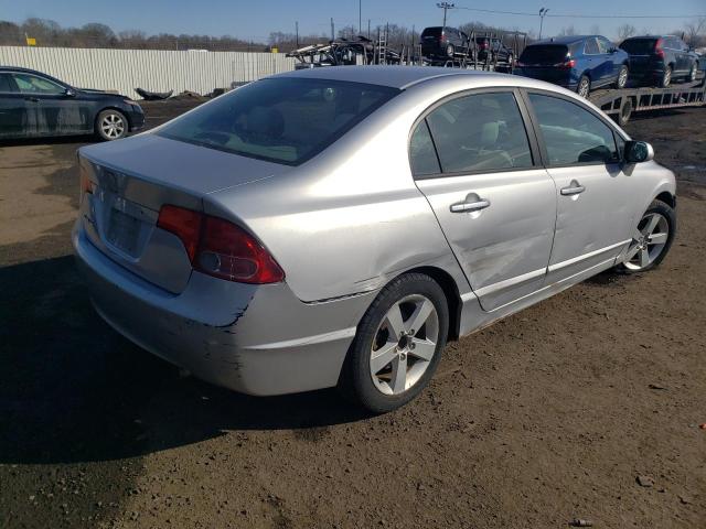 1HGFA16847L004525 - 2007 HONDA CIVIC EX SILVER photo 3