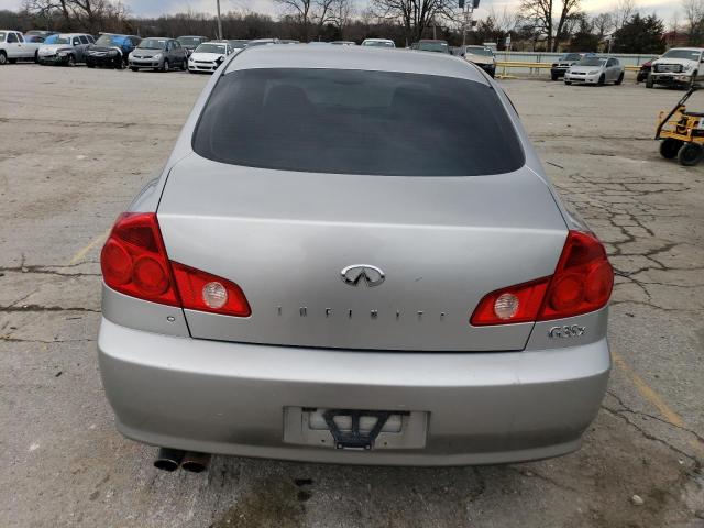 JNKCV51F25M315265 - 2005 INFINITI G35 SILVER photo 6