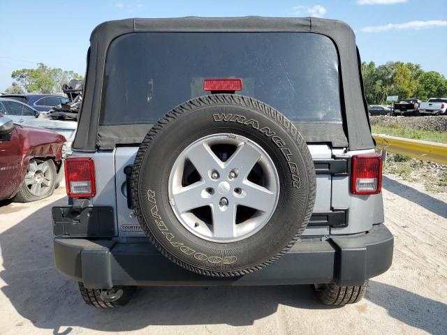 1C4AJWAG3EL160864 - 2014 JEEP WRANGLER SPORT GRAY photo 6