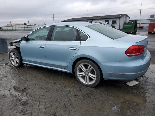 1VWCN7A32DC095498 - 2013 VOLKSWAGEN PASSAT SEL BLUE photo 2