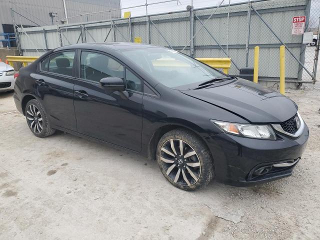 19XFB2F91EE071633 - 2014 HONDA CIVIC EXL შავი ფოტო 4