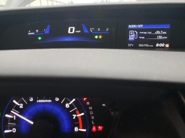 19XFB2F91EE071633 - 2014 HONDA CIVIC EXL შავი ფოტო 9