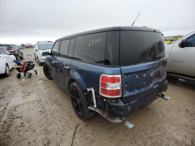 2FMGK5C87JBA06848 - 2018 FORD FLEX SEL BLUE photo 2