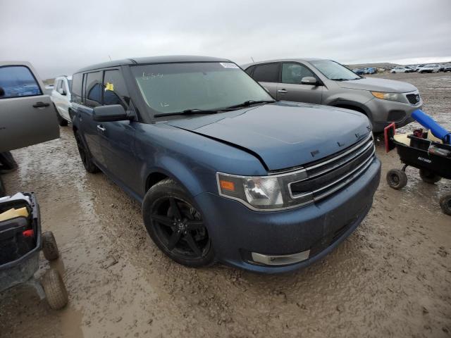 2FMGK5C87JBA06848 - 2018 FORD FLEX SEL BLUE photo 4