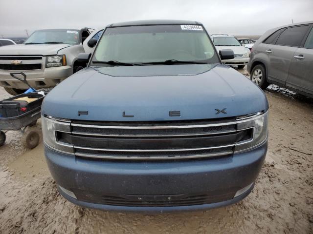 2FMGK5C87JBA06848 - 2018 FORD FLEX SEL BLUE photo 5