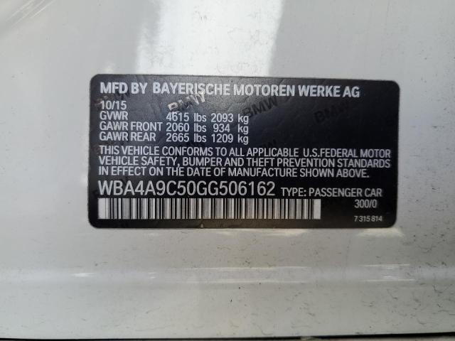 WBA4A9C50GG506162 - 2016 BMW 428 I GRAN COUPE SULEV WHITE photo 13