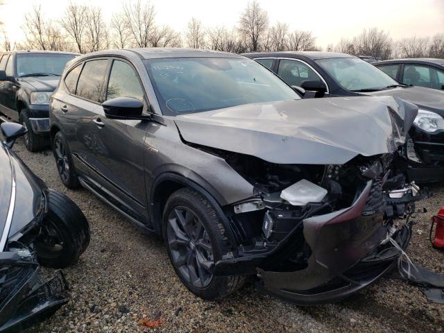 5J8YE1H08NL042454 - 2022 ACURA MDX A-SPEC GRAY photo 4