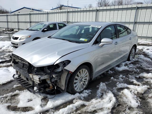 3FA6P0LUXDR166865 - 2013 FORD FUSION SE HYBRID SILVER photo 1