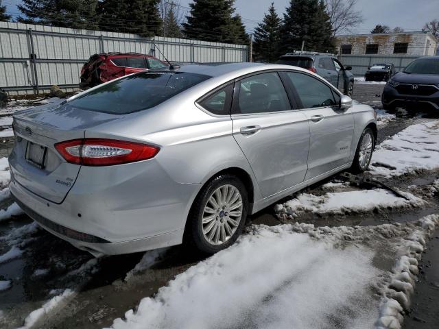 3FA6P0LUXDR166865 - 2013 FORD FUSION SE HYBRID SILVER photo 3