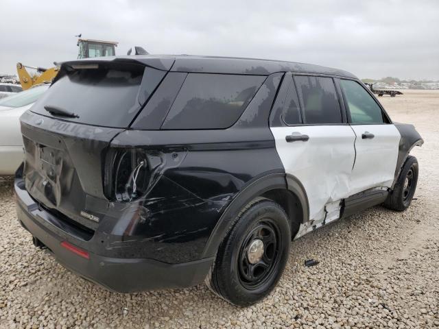 1FM5K8AB6MGA46956 - 2021 FORD EXPLORER POLICE INTERCEPTOR TWO TONE photo 3