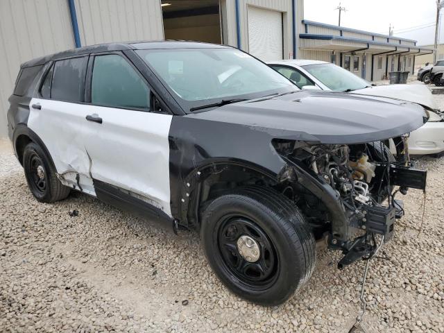1FM5K8AB6MGA46956 - 2021 FORD EXPLORER POLICE INTERCEPTOR TWO TONE photo 4