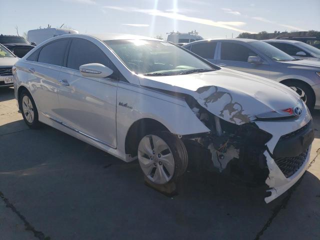 KMHEC4A43DA093713 - 2013 HYUNDAI SONATA HYBRID WHITE photo 4