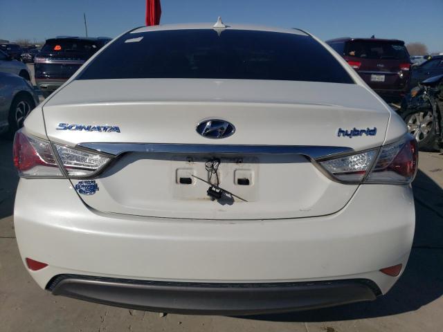 KMHEC4A43DA093713 - 2013 HYUNDAI SONATA HYBRID WHITE photo 6