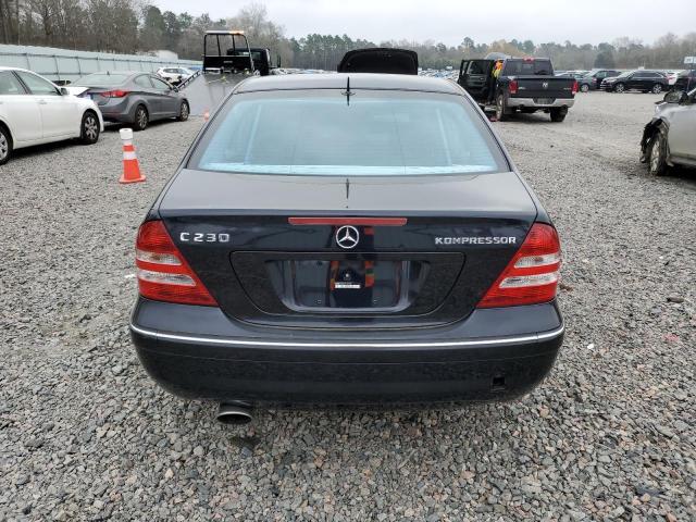 WDBRF40J35F712740 - 2005 MERCEDES-BENZ C 230K SPORT SEDAN CHARCOAL photo 6