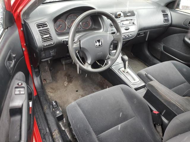 1HGEM22534L036205 - 2004 HONDA CIVIC LX RED photo 8