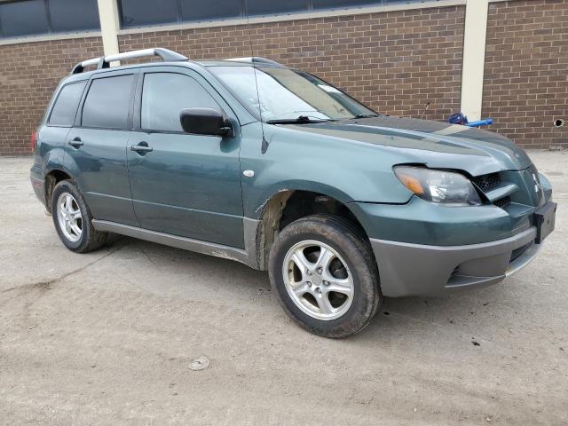 JA4LX31G63U121564 - 2003 MITSUBISHI OUTLANDER LS GREEN photo 4