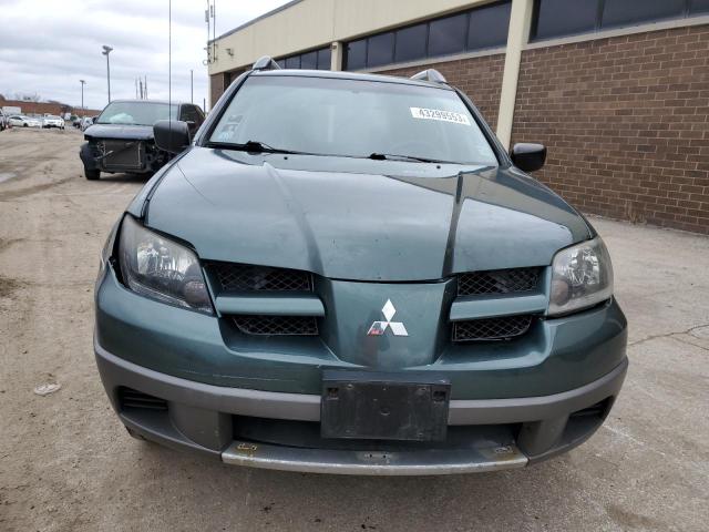 JA4LX31G63U121564 - 2003 MITSUBISHI OUTLANDER LS GREEN photo 5