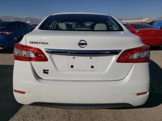 3N1AB7AP3FY329909 - 2015 NISSAN SENTRA S WHITE photo 6