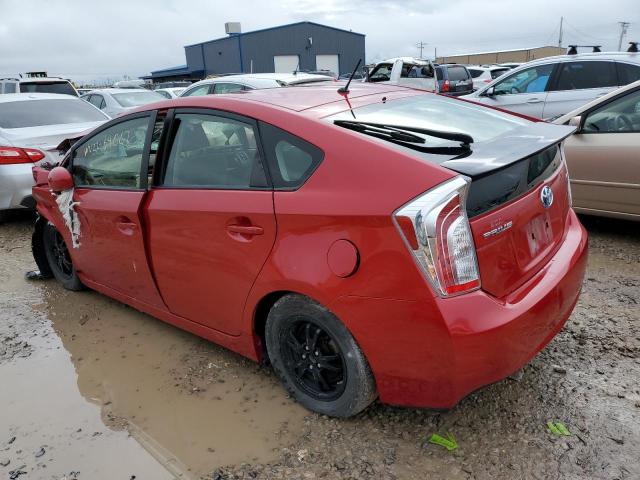 JTDKN3DU1E1800624 - 2014 TOYOTA PRIUS RED photo 2