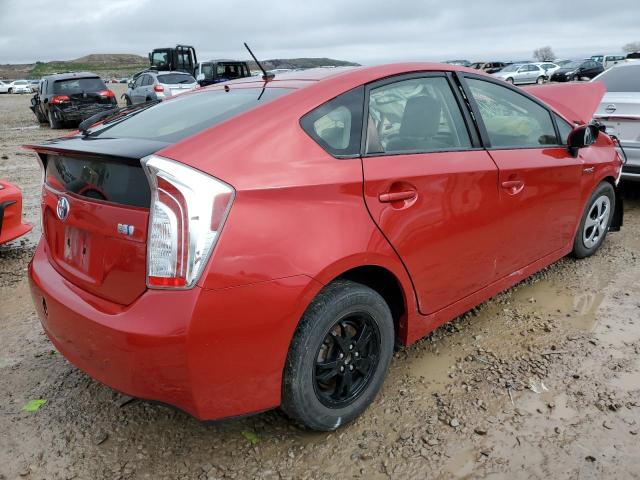 JTDKN3DU1E1800624 - 2014 TOYOTA PRIUS RED photo 3