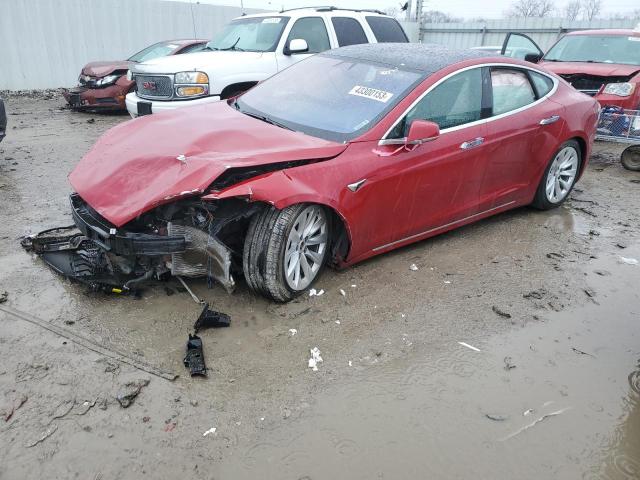5YJSA1E25HF217496 - 2017 TESLA MODEL S Qırmızı foto 1