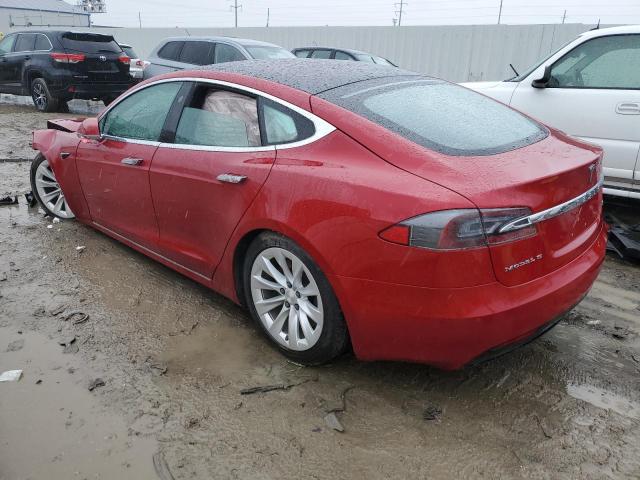 5YJSA1E25HF217496 - 2017 TESLA MODEL S Qırmızı foto 2