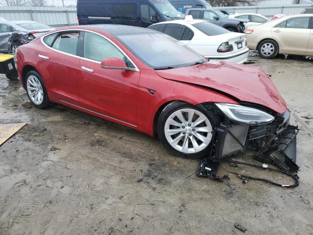 5YJSA1E25HF217496 - 2017 TESLA MODEL S Qırmızı foto 4
