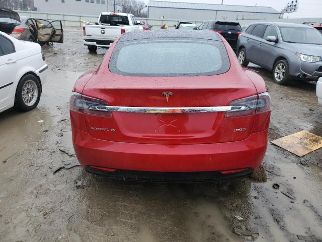5YJSA1E25HF217496 - 2017 TESLA MODEL S Qırmızı foto 6