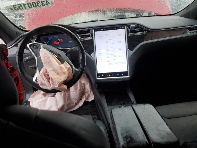 5YJSA1E25HF217496 - 2017 TESLA MODEL S Qırmızı foto 8