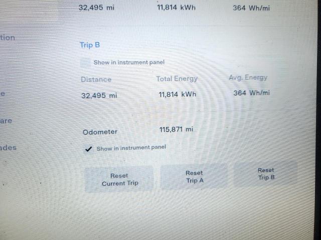 5YJSA1E25HF217496 - 2017 TESLA MODEL S Qırmızı foto 9