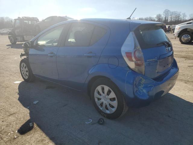 JTDKDTB32D1537085 - 2013 TOYOTA PRIUS C BLUE photo 2