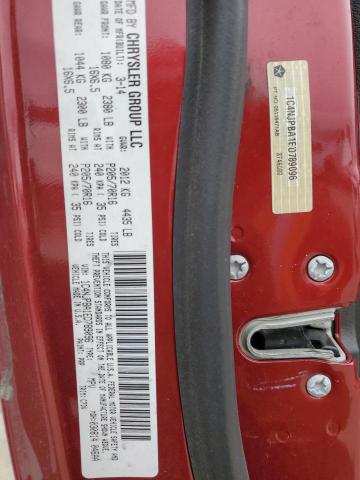 1C4NJPBA1ED789096 - 2014 JEEP PATRIOT SPORT RED photo 12