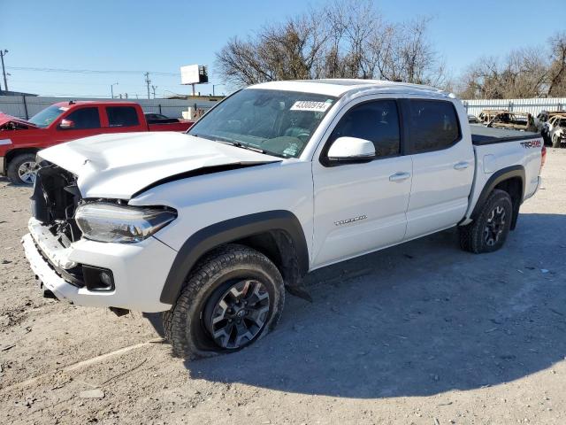 3TMCZ5AN6KM209558 - 2019 TOYOTA TACOMA DOUBLE CAB WHITE photo 1