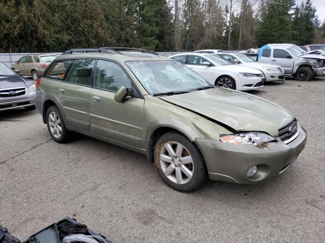 4S4BP62C867360305 - 2006 SUBARU LEGACY OUTBACK 2.5I LIMITED GREEN photo 4