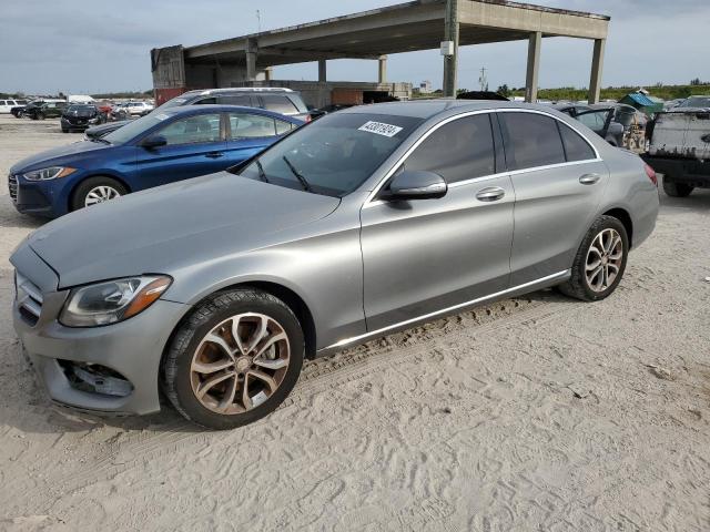 55SWF4KB0FU066054 - 2015 MERCEDES-BENZ C 300 4MATIC SILVER photo 1