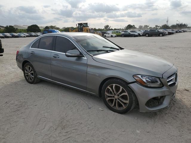 55SWF4KB0FU066054 - 2015 MERCEDES-BENZ C 300 4MATIC SILVER photo 4