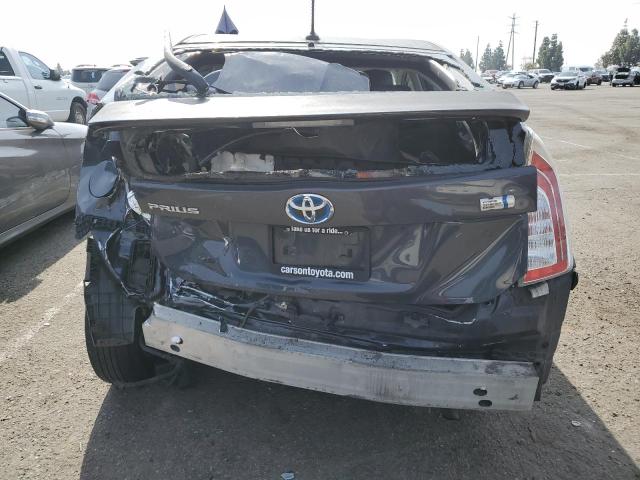 JTDKN3DUXC1578176 - 2012 TOYOTA PRIUS GRAY photo 6