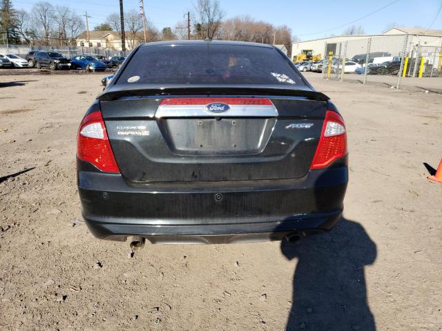 3FAHP0KC6AR341657 - 2010 FORD FUSION SPORT BLACK photo 6